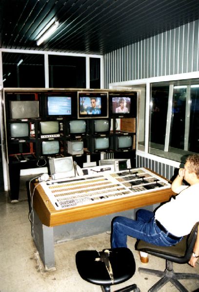 Tirana - Regietechnik im Studio des albanischen Fernsehn
