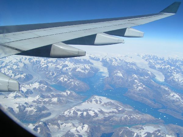 Flug ueber Groenland